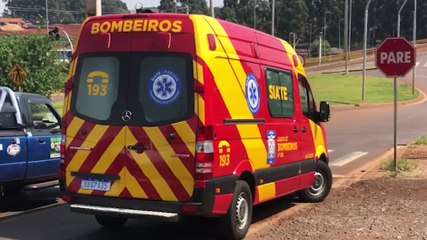 Motociclista fica ferido ao sofrer queda de moto