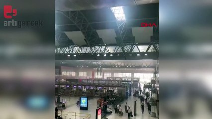 Sabiha Gökçen Havalimanı'nda duman paniği