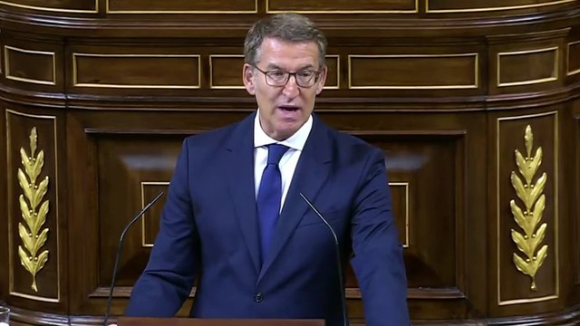 Feijóo finaliza su intervención entre aplausos: Sé cual es mi deber, con su 'no' o con su 'sí'