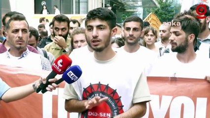 İşten çıkarılan Trendyol işçilerinden şirketin genel merkezi önünde eylem