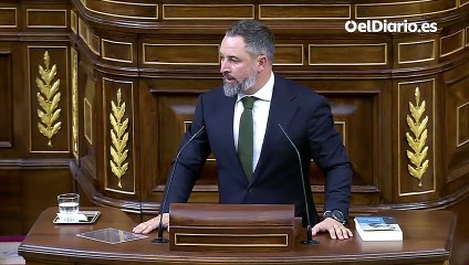 Abascal reitera su apoyo a Feijóo: "Cuenta usted con los votos del grupo parlamentario Vox"