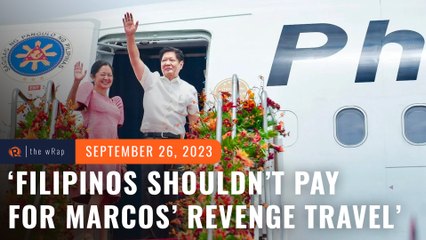 Youth lawmaker: Filipinos should not pay for ‘revenge travel’ of Marcos