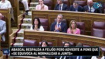 Abascal respalda a Feijóo pero advierte a Pons que «se equivoca al normalizar a Junts»