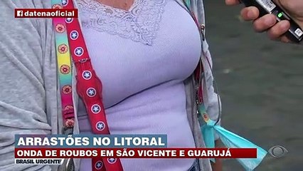 Onda de roubos no litoral: arrastão na areia da praia e nas estradas