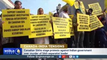 Canadian Sikhs protest against Indian government over the murder of Sikh leader