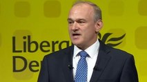 Ed Davey promises legal guarantee on cancer treatment starting time during conference speech