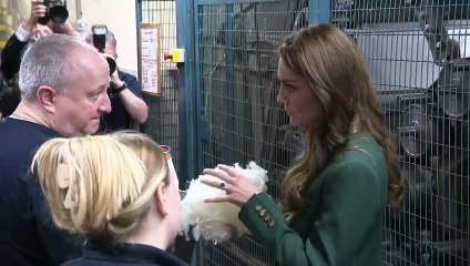 Fit for a princess: Kate explores heritage textile mill