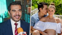 Adrián Uribe feliz por el embarazo de su esposa y aclara por qué esta vez no tendrá un parto en agua