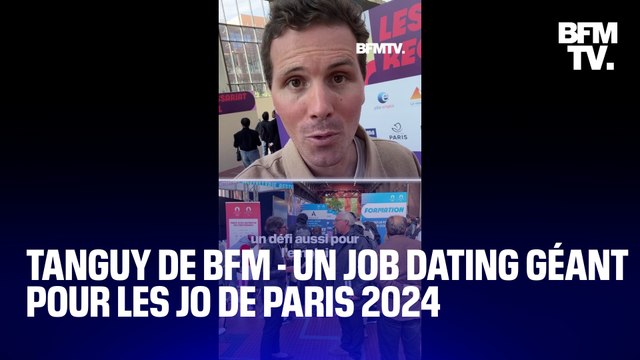 TANGUY DE BFM - Notre reporter a participé au job dating géant pour les Jeux olympiques de Paris