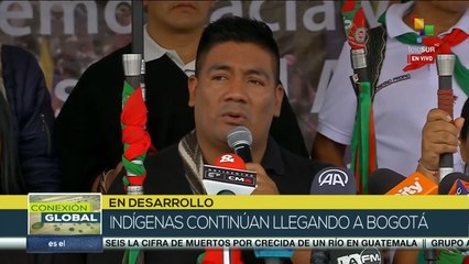 Pueblos indígenas colombianos llegan a Bogotá para participar en Marcha por la Vida