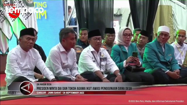 Presiden Minta Dai dan Tokoh Agama Ikut Awasi Penggunaan Dana Desa