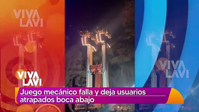 Juego mecánico falla y deja usuarios atrapados