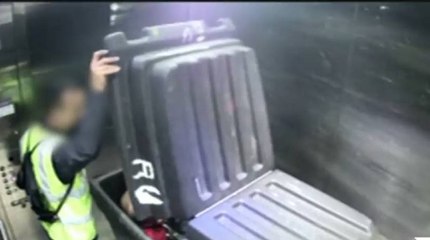 Así escondían en canecas a migrantes en el Aeropuerto El Dorado