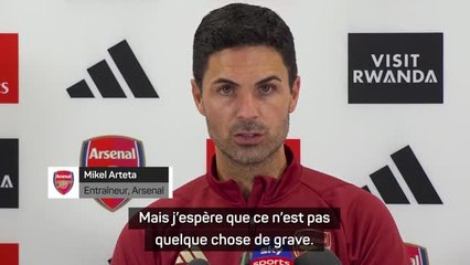 Arsenal - Arteta : "Rice ? J'espère que ce n'est pas quelque chose de grave"