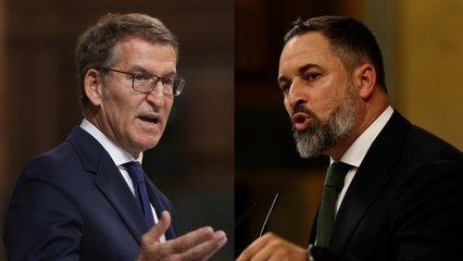 Feijóo y Abascal en el debate de investidura