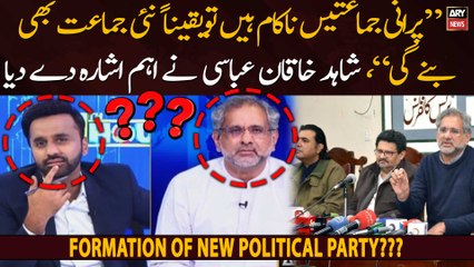 Shahid Khaqan Abbasi hints at formation of "new political party"