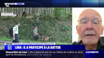"On espère que la fin sera positive": Michel, volontaire ayant participé à la battue pour retrouver Lina, témoigne sur BFMTV