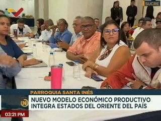 Realizan encuentro del Consejo de Economía Productiva en el estado Sucre