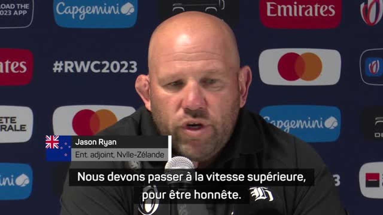 Nouvelle-Zélande - Ryan demande aux All Blacks de "passer à la vitesse supérieure"
