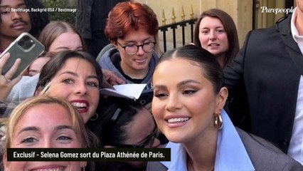 PHOTOS Selena Gomez maxi-décolletée : dîner grand luxe et bains de foule, la belle actrice s'éclate à Paris !