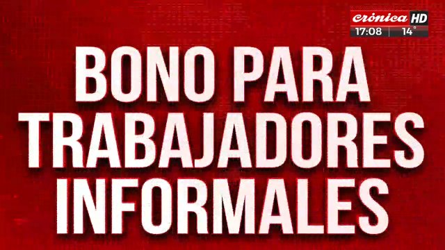 Bono para trabajadores informales: $94.000 para dos millones de personas