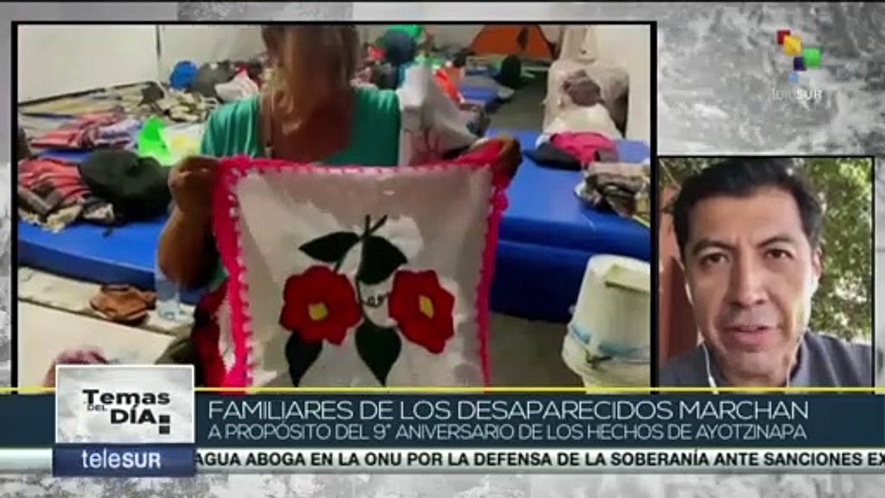 México: Familiares de desaparecidos marchan por el 9º Aniversario de los hechos de Ayotzinapa