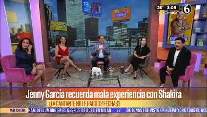 Jenny García recuerda su mala experiencia con Shakira