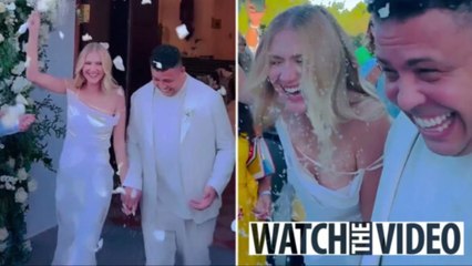 Brazil legend Ronaldo gets married for third time to model partner Celina Locks