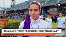 Juegos Evita  Este es el fruto de mucho entrenamiento, todos los días. Me voy chochisima Milena Cabrera logró la primera medalla para Misiones