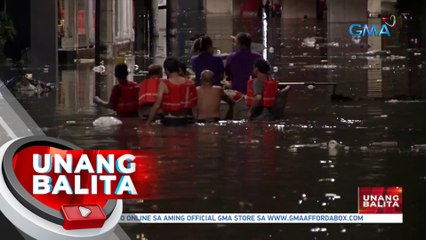 Ilang lugar sa Quezon City, binaha dahil sa malakas na ulan kagabi | UB