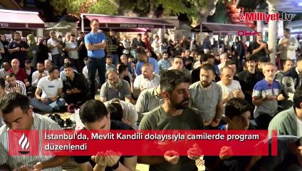 Mevlit Kandili'nde camilerde yoğunluk oluştu