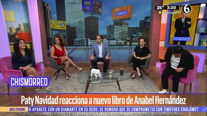 Paty Navidad reacciona al nuevo libro Anabel Hernández
