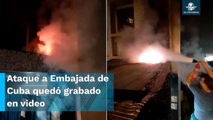 Atacan con bombas molotov Embajada de Cuba en EU; así fue captado