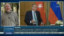 Cancilleres de Rusia, Türkiye y Qatar mantienen conversaciones para acuerdo de cereales