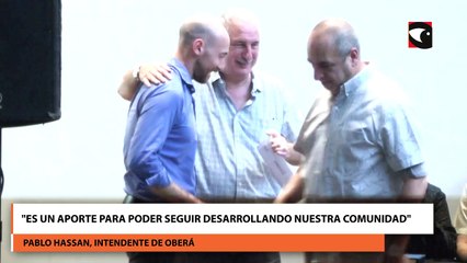 "Es un aporte para poder seguir desarrollando nuestra comunidad"