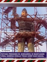 Patung Soekarno Viral karena dinilai tidak mirip dan mahal