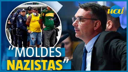 Flávio Bolsonaro compara prisões do 8/1 com nazismo
