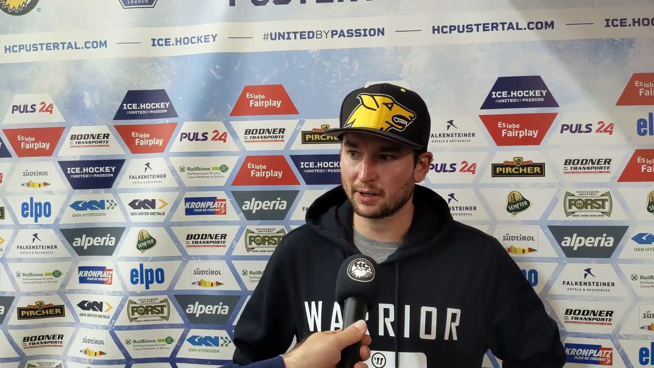 Jason Akeson (PUS) nach dem Sieg gegen den KAC