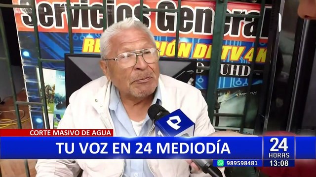Ciudadanos opinan sobre corte de agua anunciado por Sedapal en 22 distritos