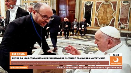 Antônio Fernandes fala da sensação de receber bênção do Papa: “Das mais marcantes da minha vida”