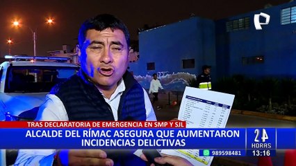 Alcalde del Rímac: “Nuestro distrito pide SOS en seguridad ciudadana”