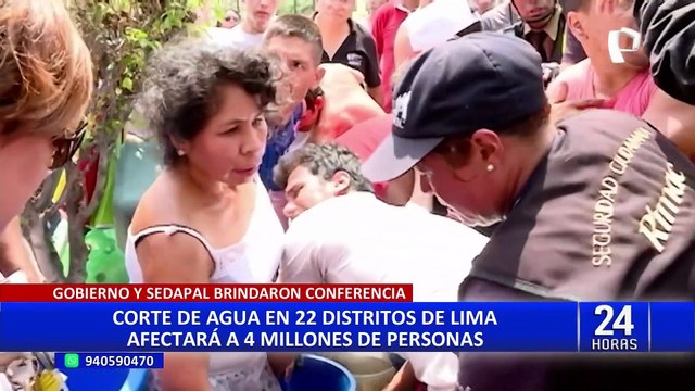 Corte de agua en Lima: 102 puntos de acopio y 100 camiones cisterna abastecerán a distritos afectados