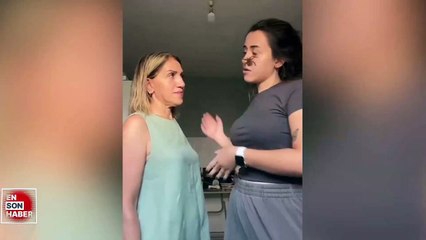 Kızının yüzünde örümcek var sanan kadının tepkisi