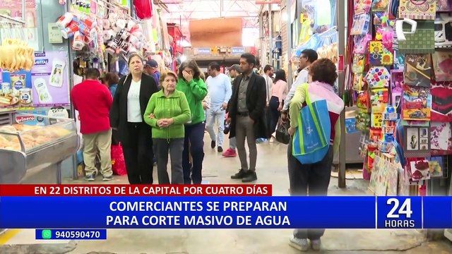 Surquillo: vendedores de menús en mercados preocupados por masivo corte de agua