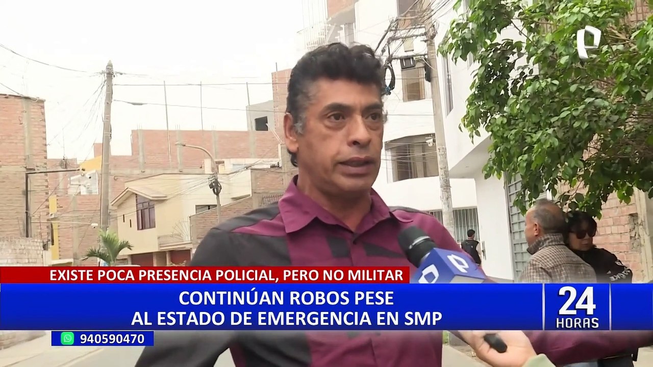 Estado de emergencia en SMP: vecinos exigen presencia policial y militar