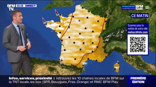 Du soleil et des températures élevées ce mercredi sur une large partie du pays, du vent et de la pluie attendus en Bretagne