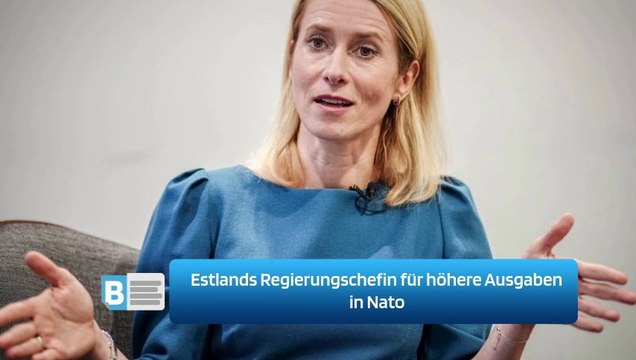 Estlands Regierungschefin für höhere Ausgaben in Nato