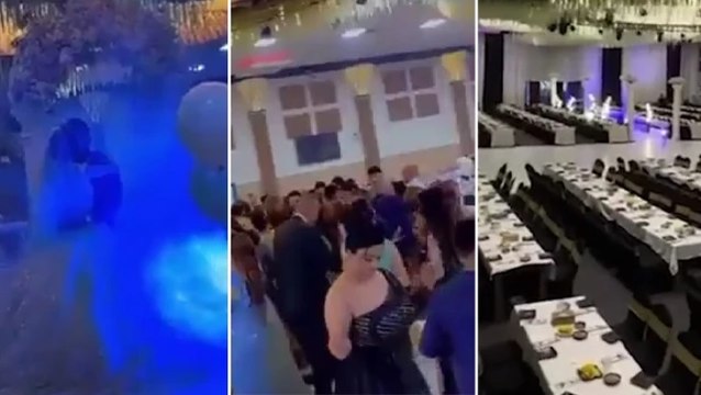 Irak'ta düğün salonunu küle çeviren yangından dakikalar önce çekilen görüntüler ortaya çıktı