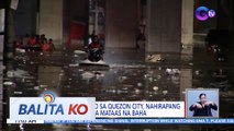 Ilang biyahero sa Quezon City, nahirapang umuwi dahil sa mataas na baha | BK