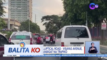 Aksidente sa Elliptical Road - Visayas Avenue, nagdulot ng mabigat na trapiko | BK